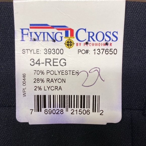 Flying Cross , style 39300 , PO# 137650 LAPD Navy, 34x32, NWT. - Picture 2 of 7